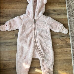 H&M Soft Pink Baby Footie Onesie